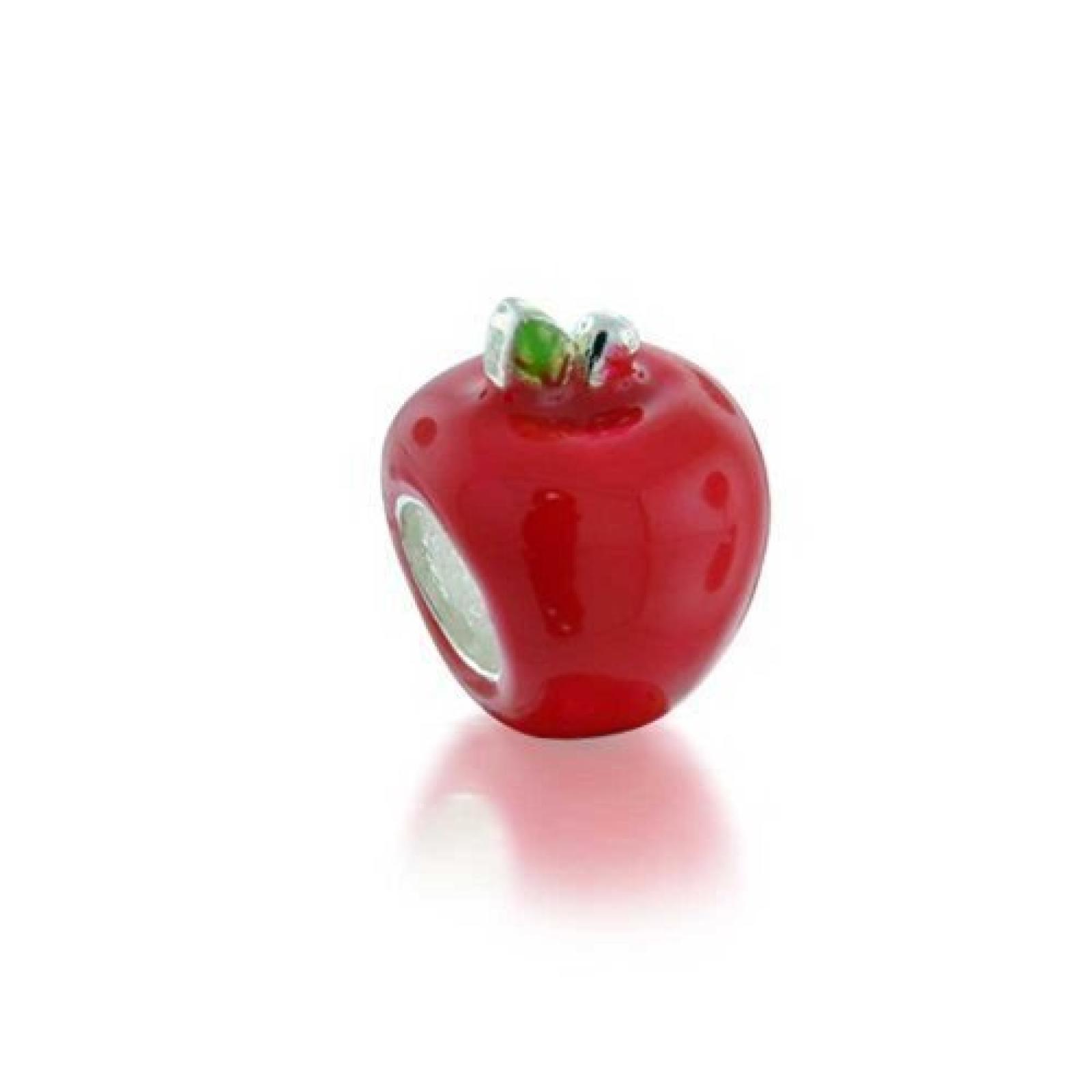 Bling Jewelry 925 Sterling-Silber Lehrer Red Apple Bead Pandora kompatibel 