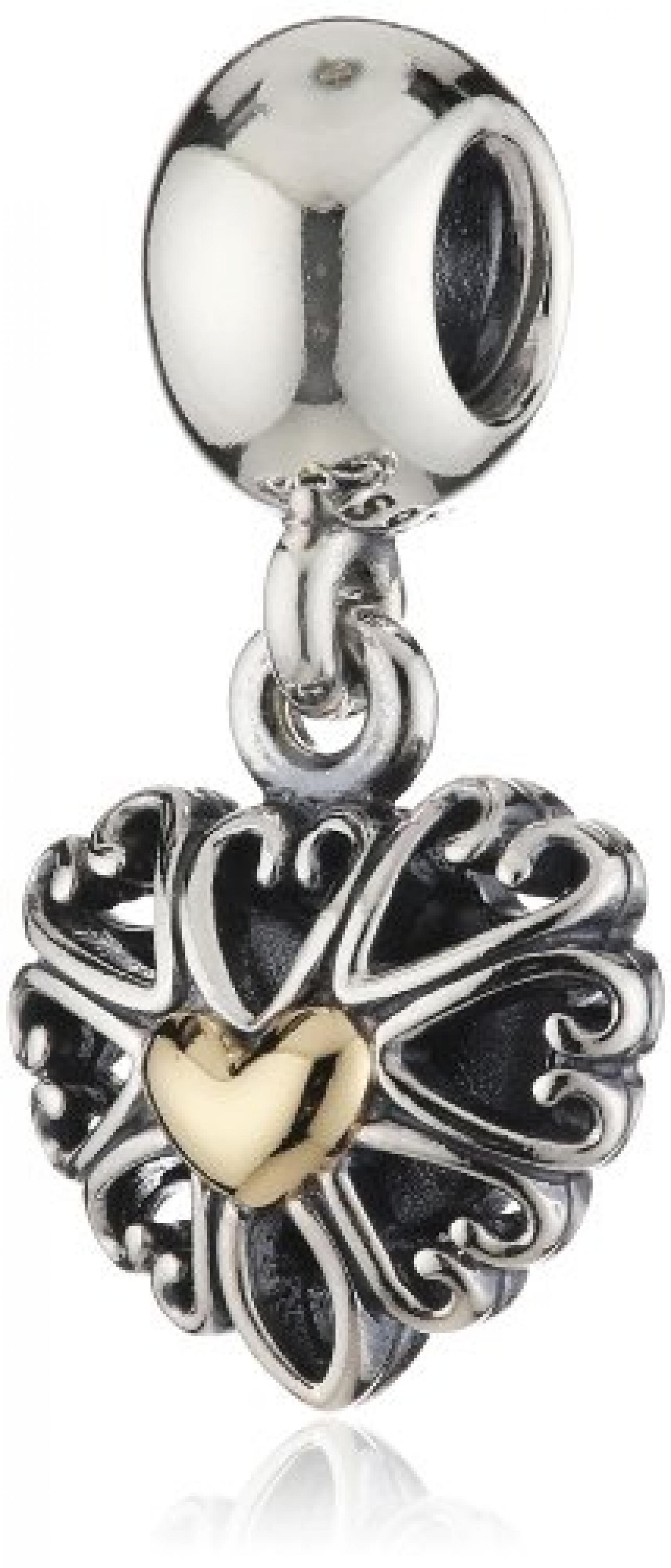 Pandora Charm Voller Liebe mit 14-Karat Gold 