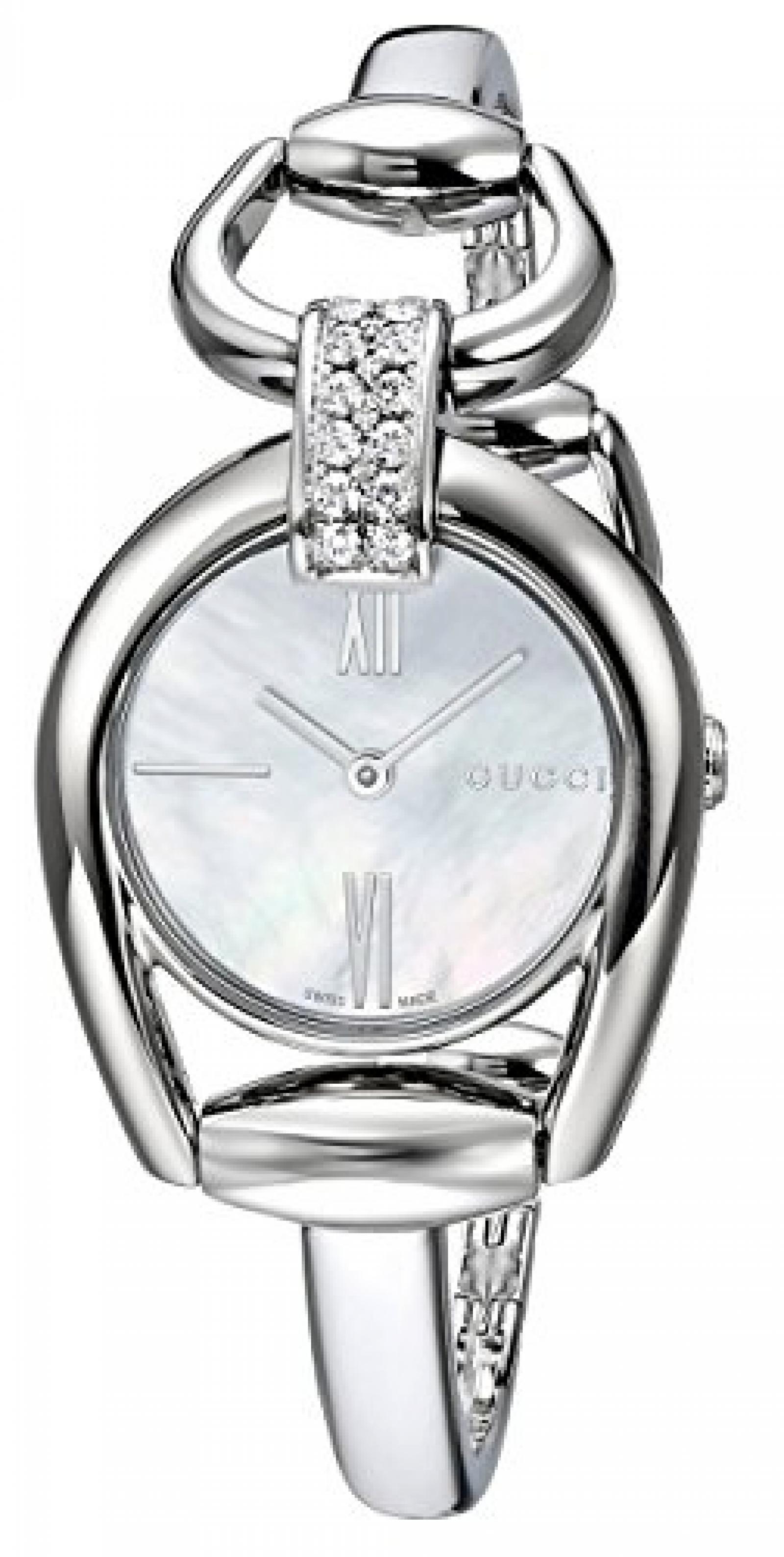 Gucci Damen-Armbanduhr XS HORSEBIT Analog Quarz Edelstahl YA139504 