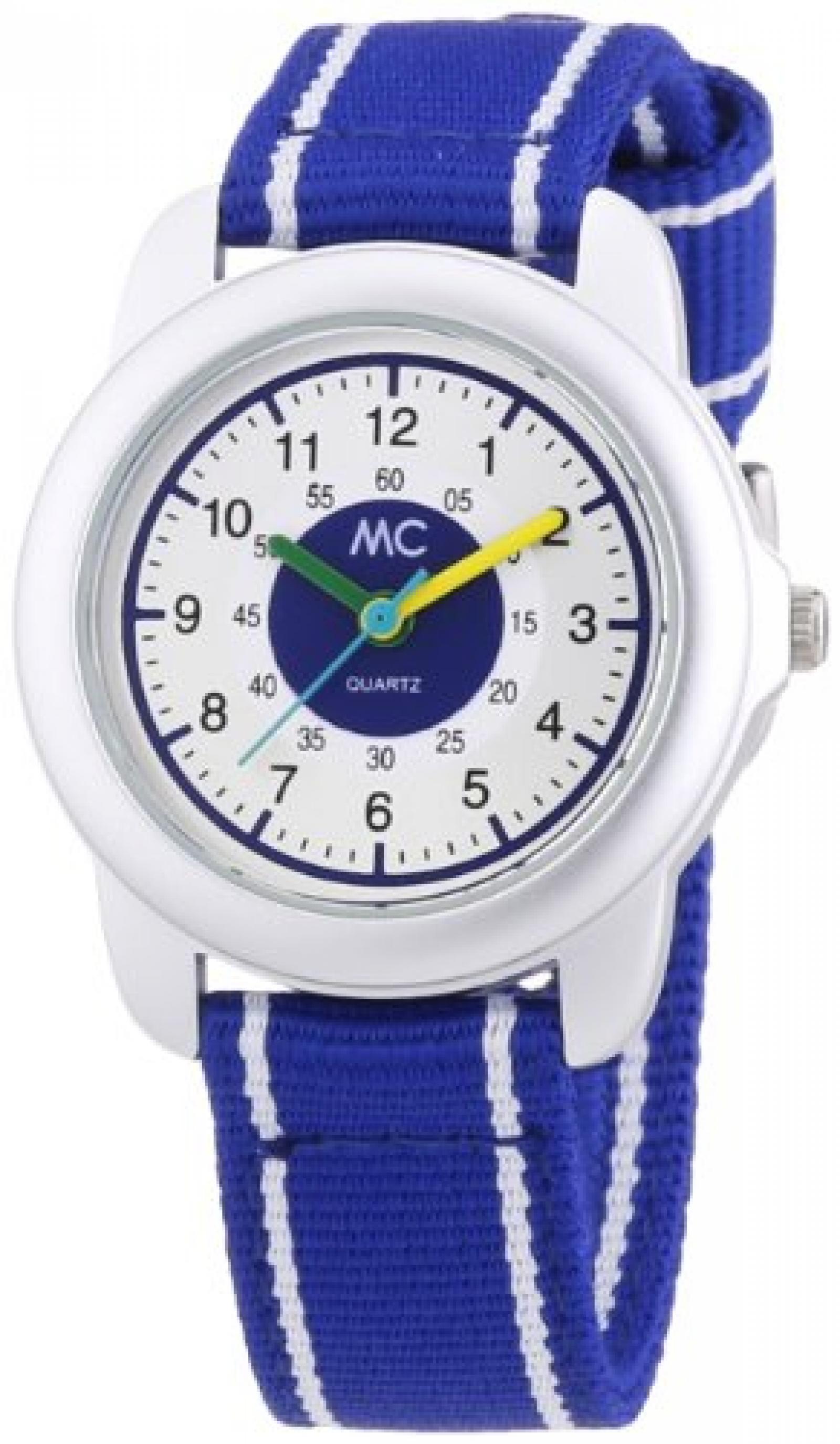 MC Timetrend Jungen-Armbanduhr Lernuhr Quarz Textil 50871 