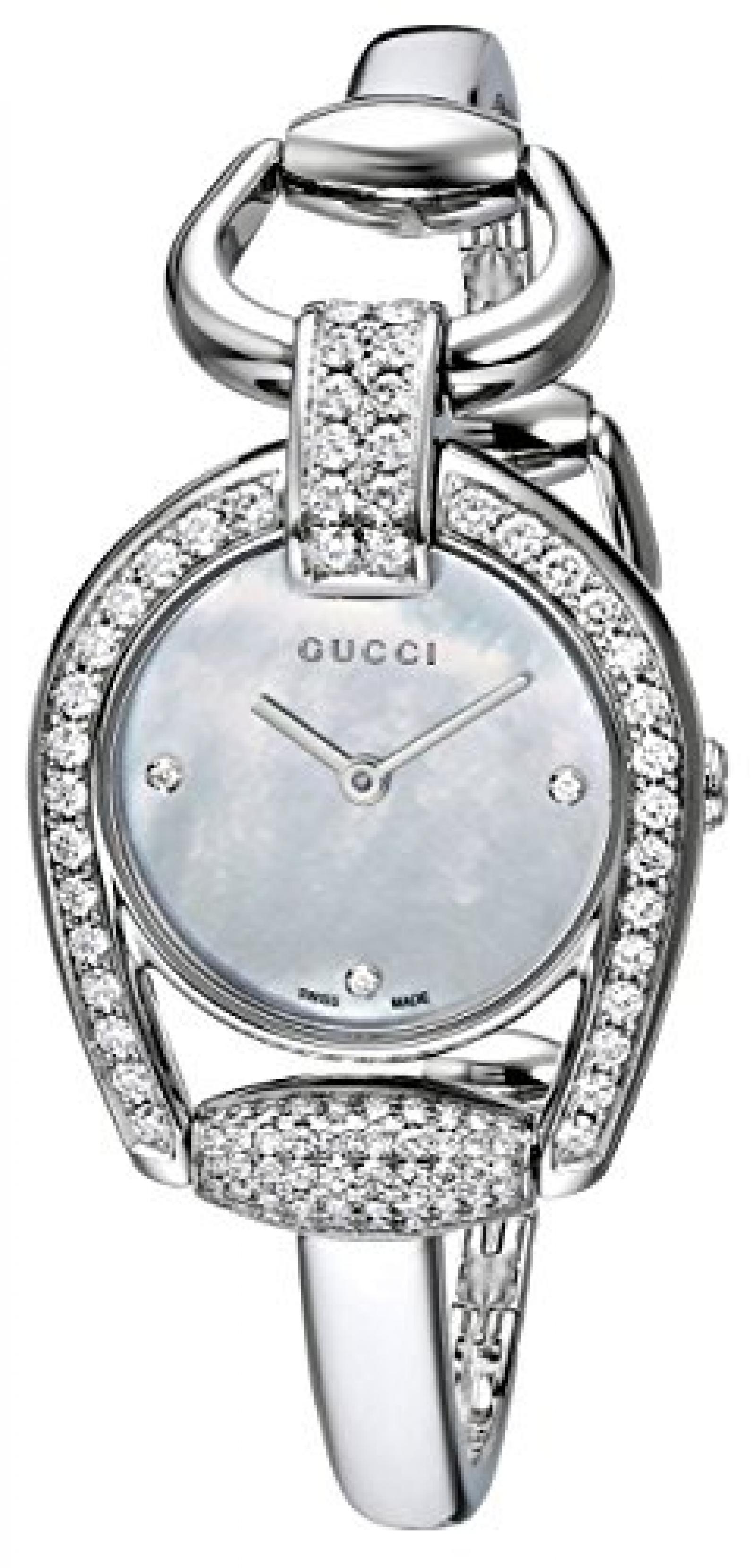 Gucci Damen-Armbanduhr XS HORSEBIT Analog Quarz Edelstahl YA139505 