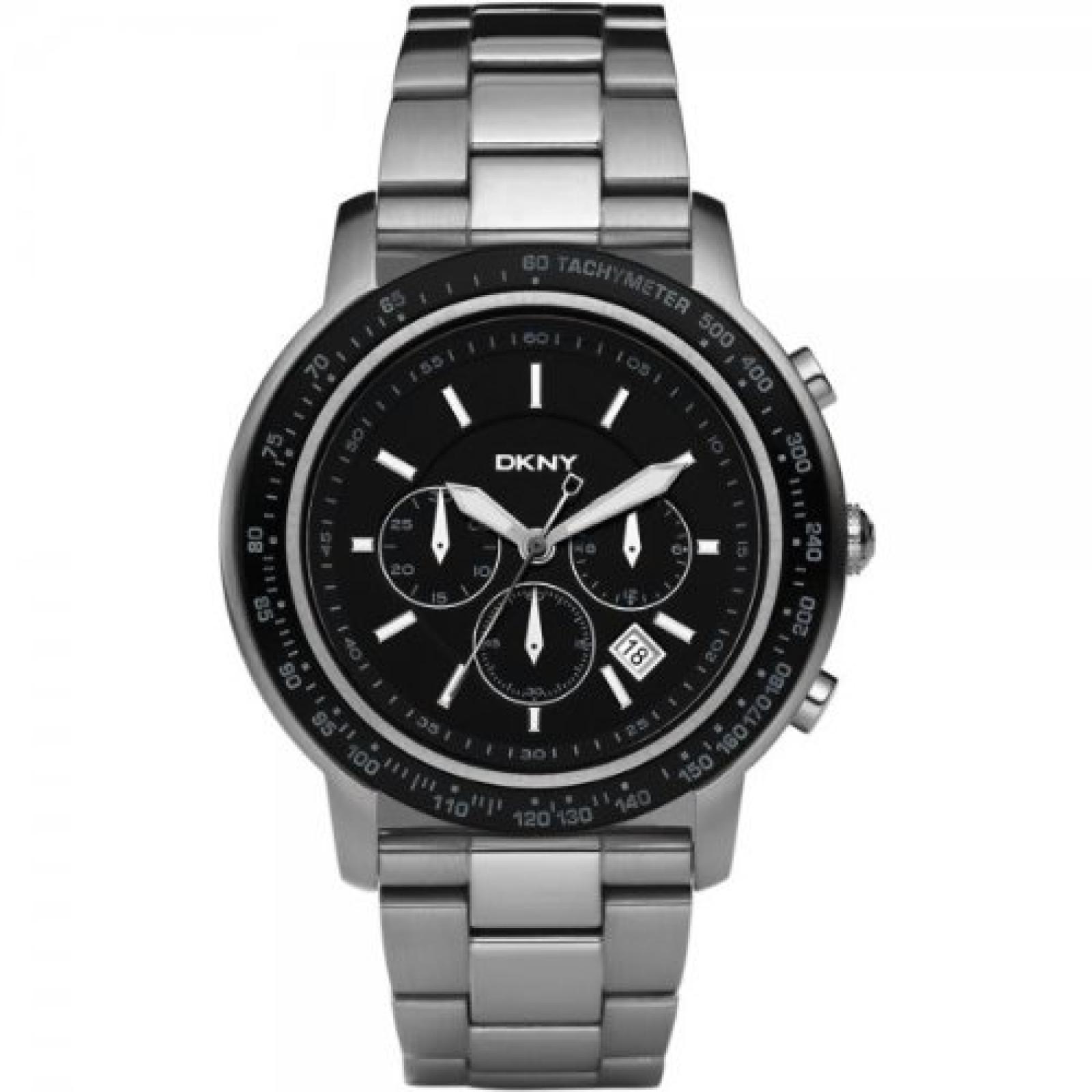 DKNY NY1477 Mens Sport Chronograph Silver Watch 
