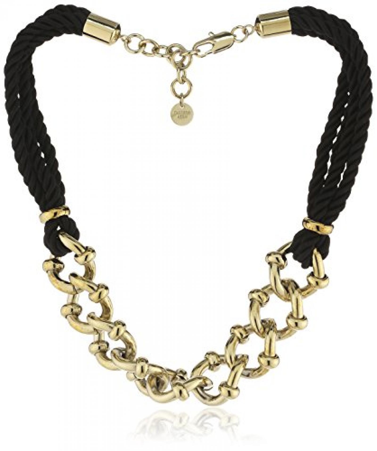 Dyrberg/Kern Damen Halskette Vergoldetes Metall Stoff Swarovski-Kristall 336246 