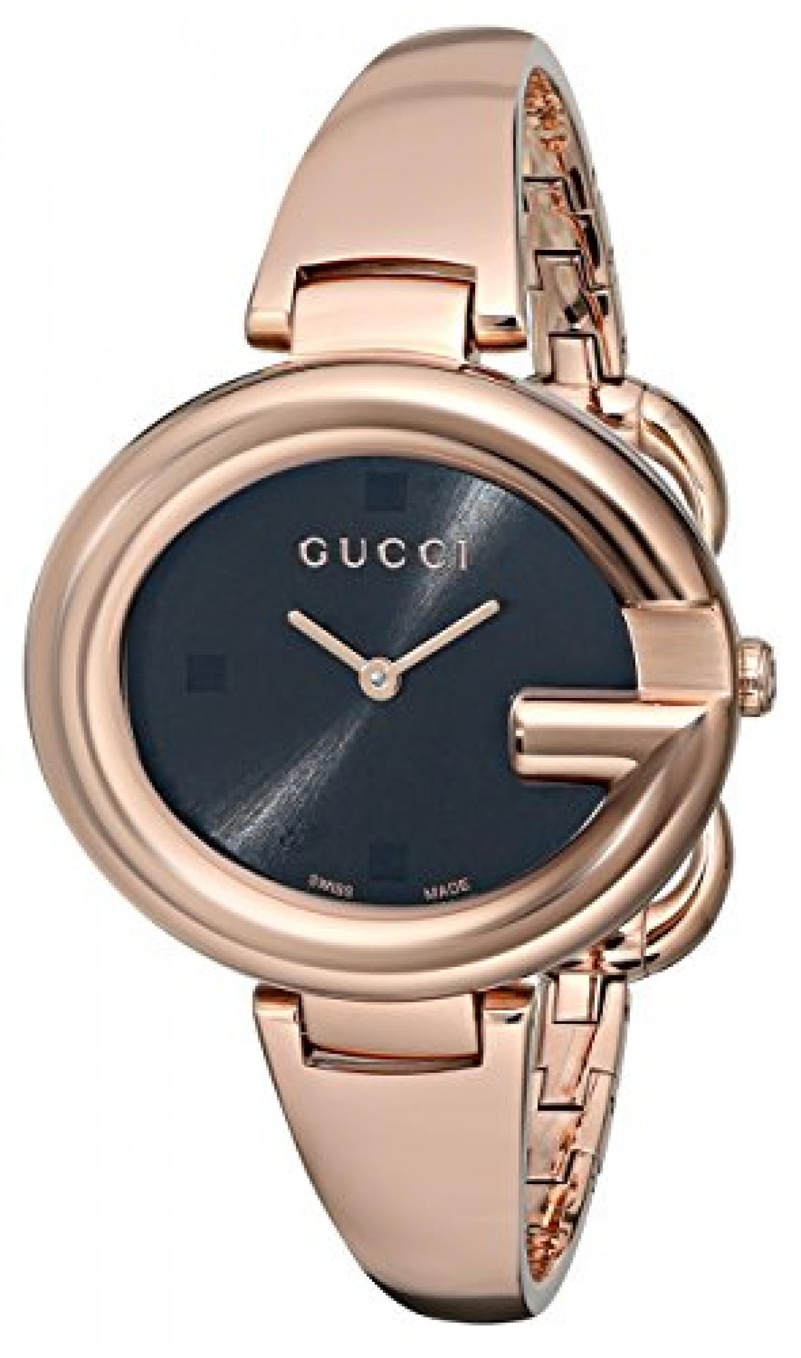 Gucci Damen-Armbanduhr GUCCISSIMA Analog Quarz Edelstahl YA134305 