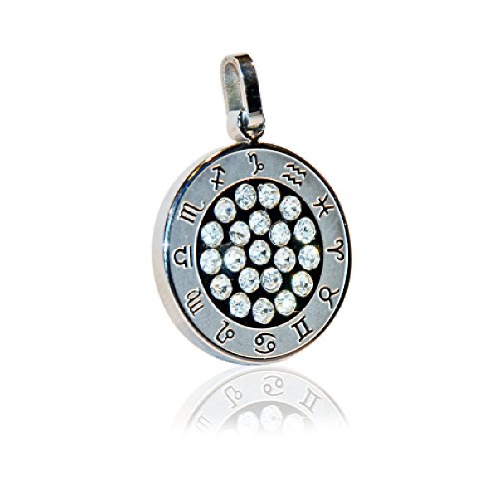 Horoskop Magnet Kettenanhänger - Energetix 4you - exklusiv mit vielen Swarovski Crystals 