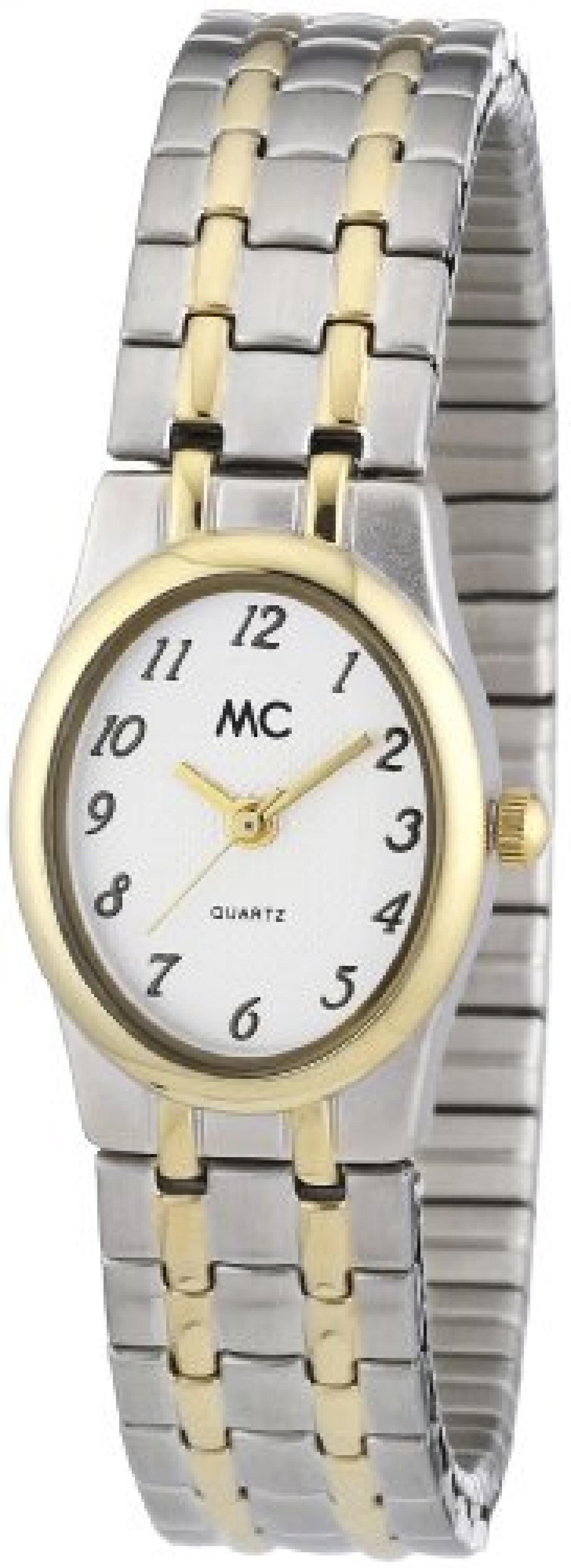 MC Timetrend Damen-Armbanduhr Analog Quarz Metall- Flexband 11551 