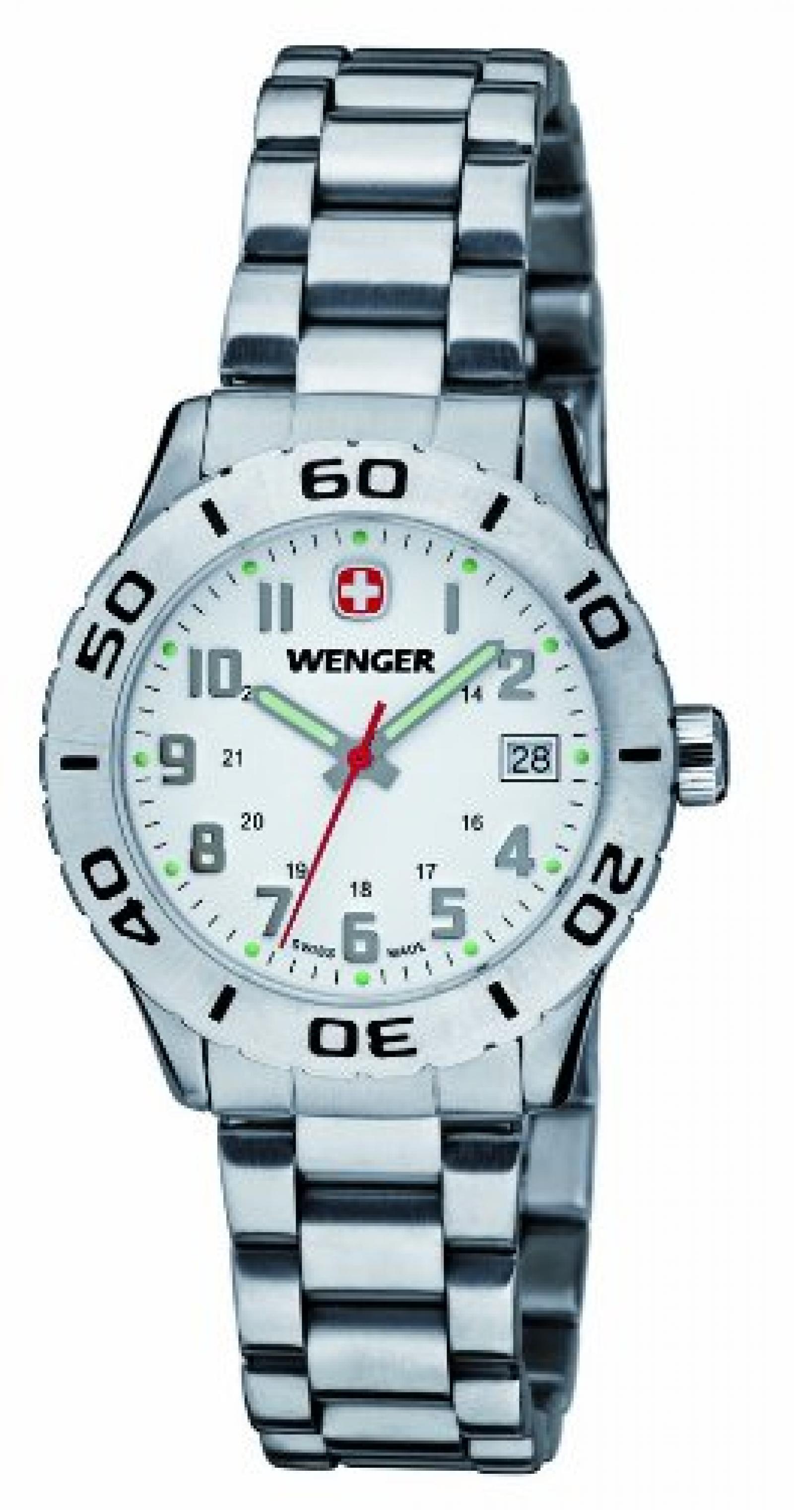 Wenger Damen-Armbanduhr XS Grenadier Analog Quarz Edelstahl 01.0721.102 