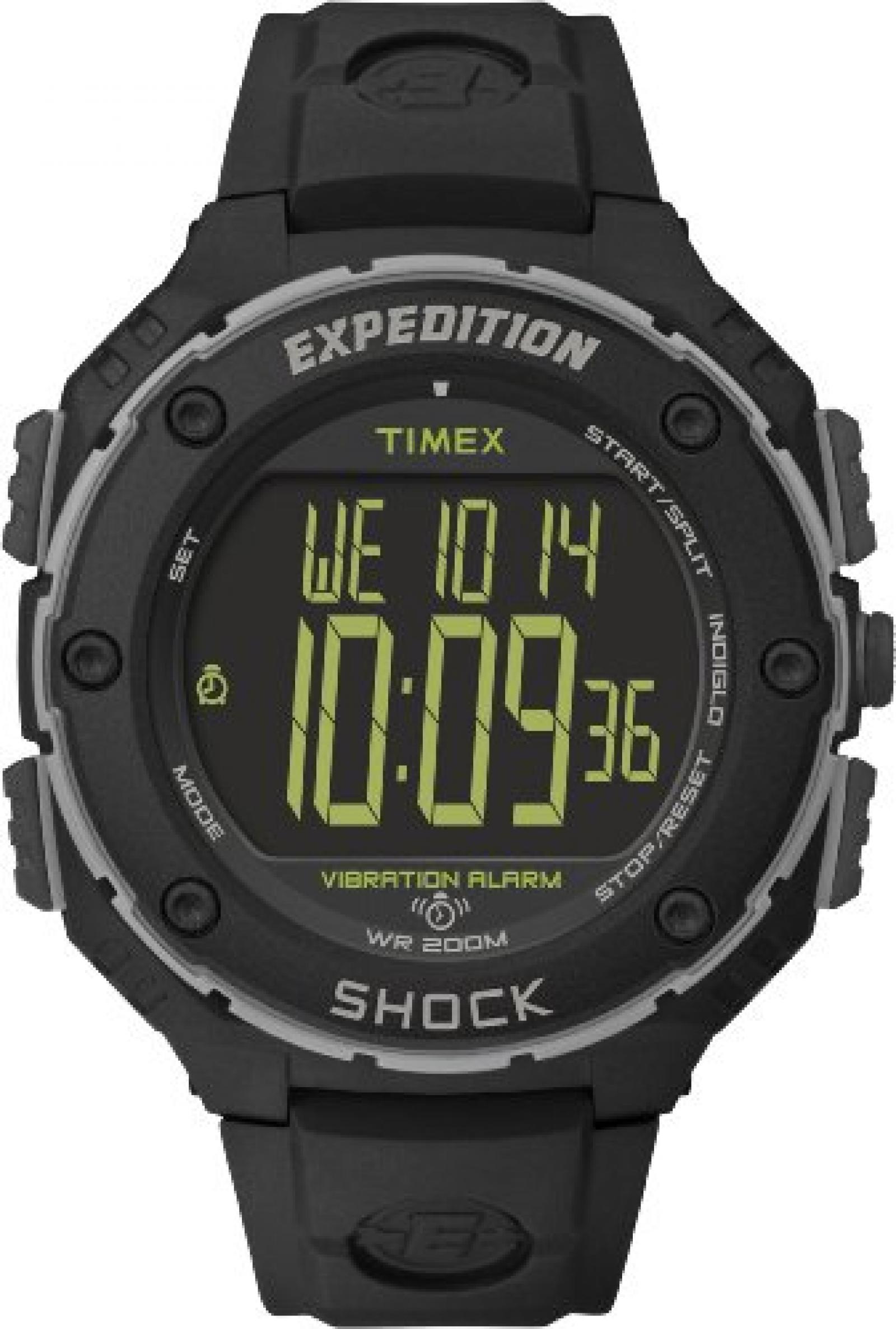 Timex Herren-Armbanduhr XL Timex Expedition Shock XL Vibrating Digital Quarz Plastik T49950 