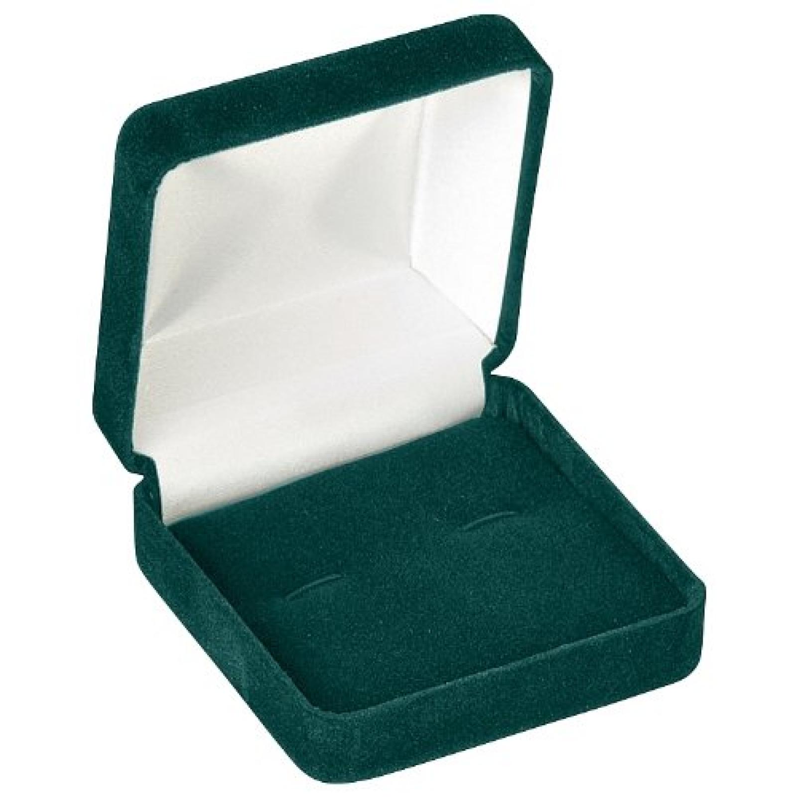 CUFFLINK BOX - GREEN-CUFFLINK BOX 