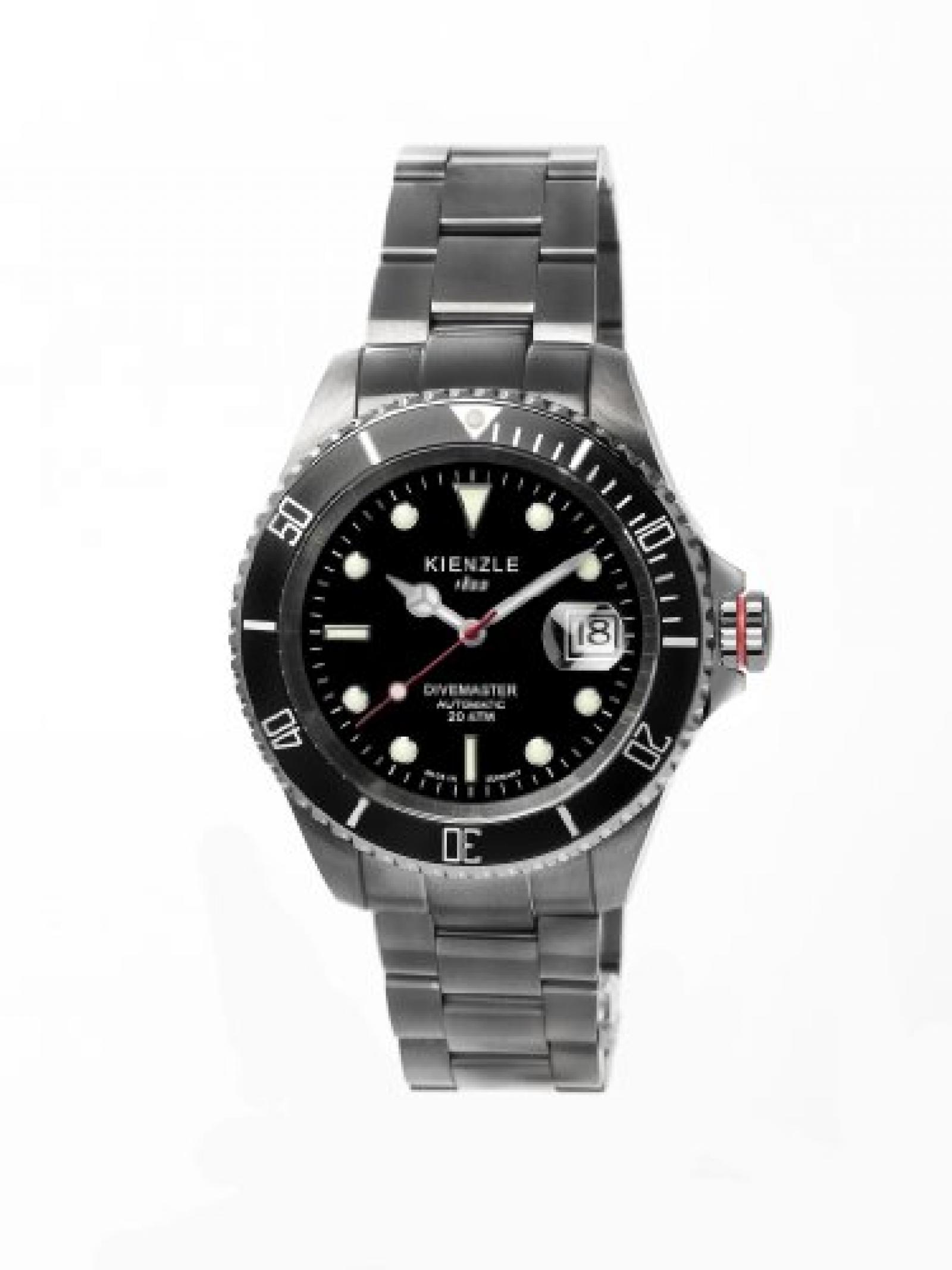 Kienzle Herren-Armbanduhr XL KIENZLE 1822 Automatik - Divemaster Analog Automatik Edelstahlarmband  Made in Germany beschichtet K9101053042-00213 