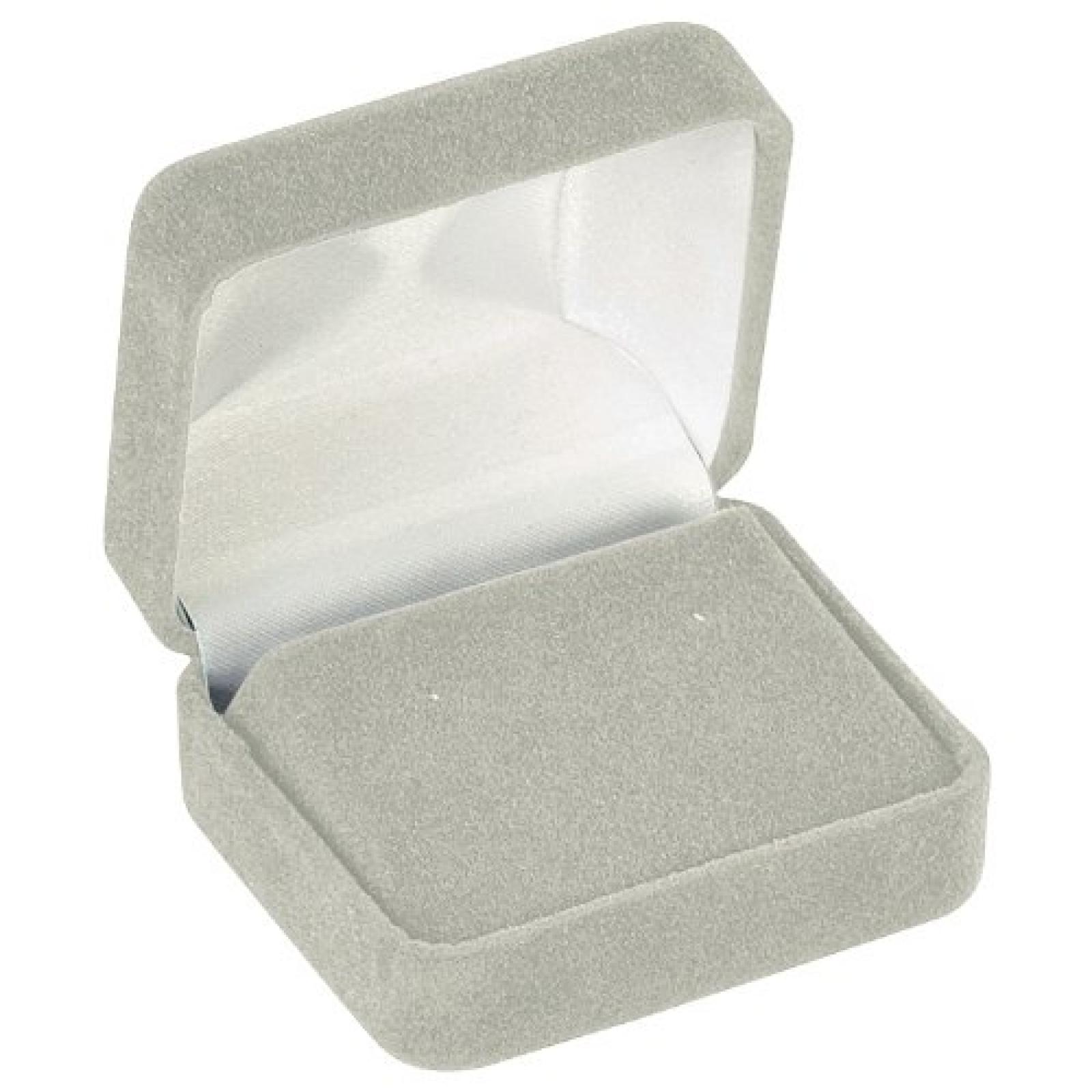 DOUBLE EARRING BOX - LIGHT GREY-DBLE EARRING-W-SLEEVE 