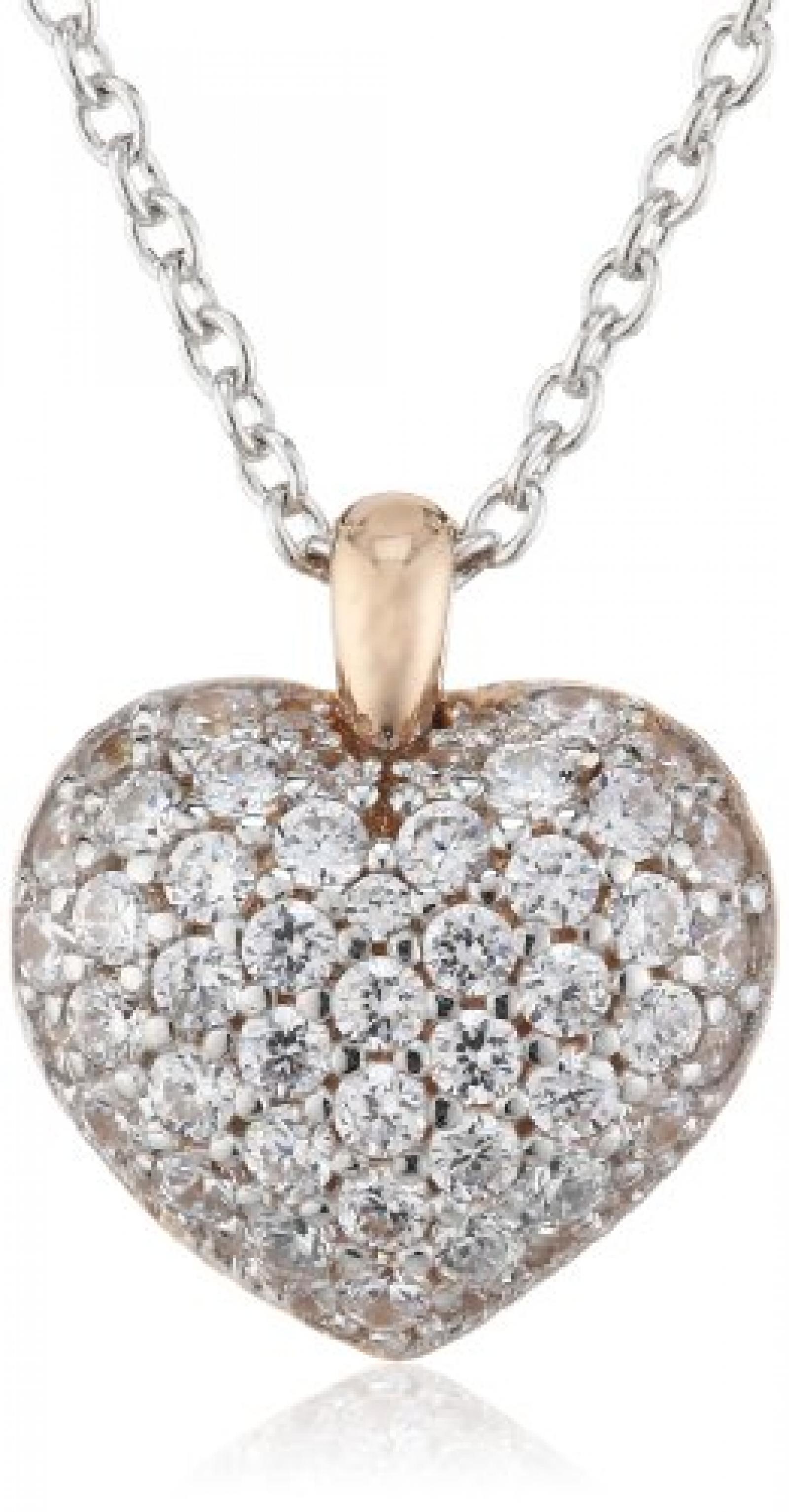 Esprit Jewels Damen-Halskette 925 Sterling Silber Shades of love glam rose app.42+3cm ESNL92846B420 