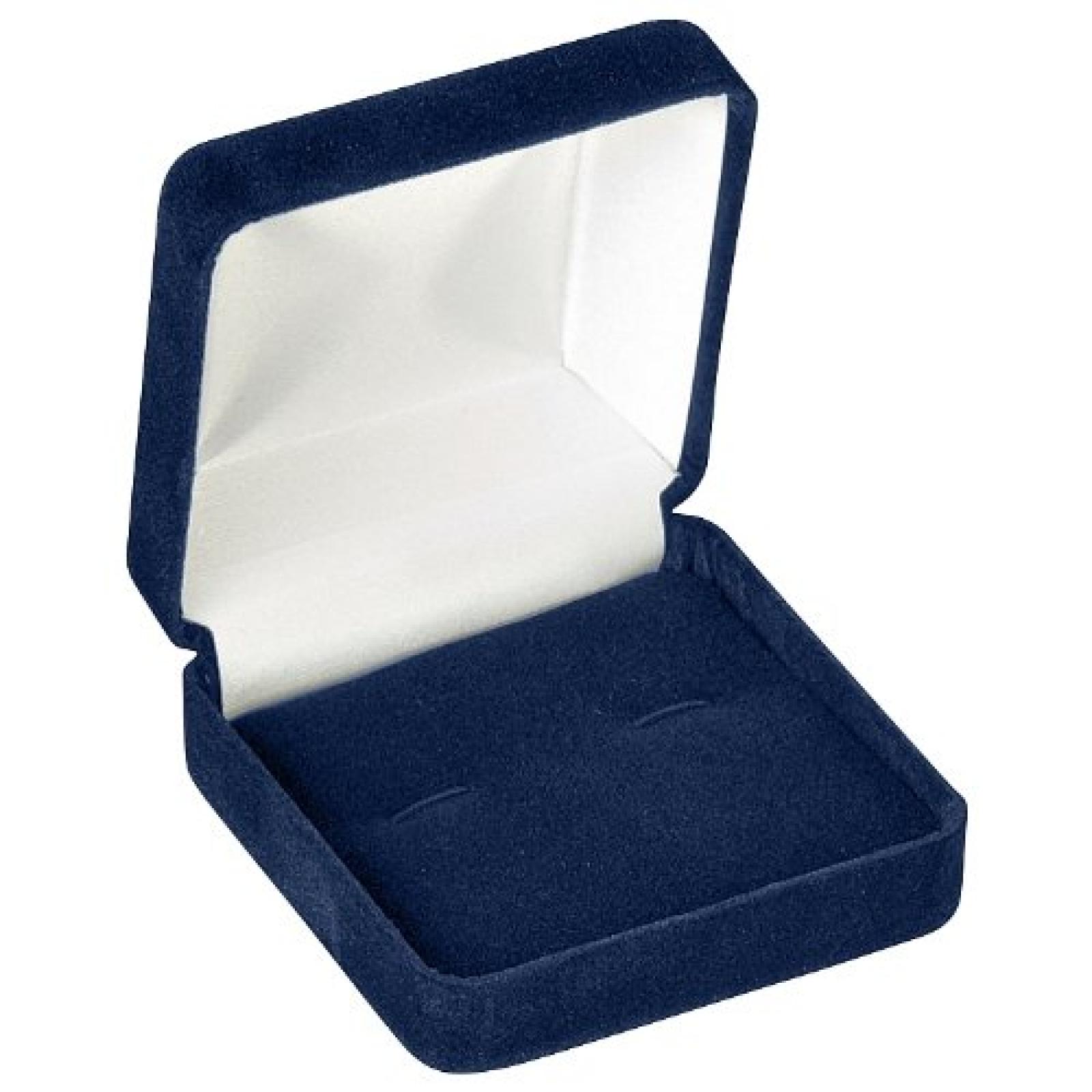 CUFFLINK BOX - BLUE-CUFFLINK-WITH SLEEVE 