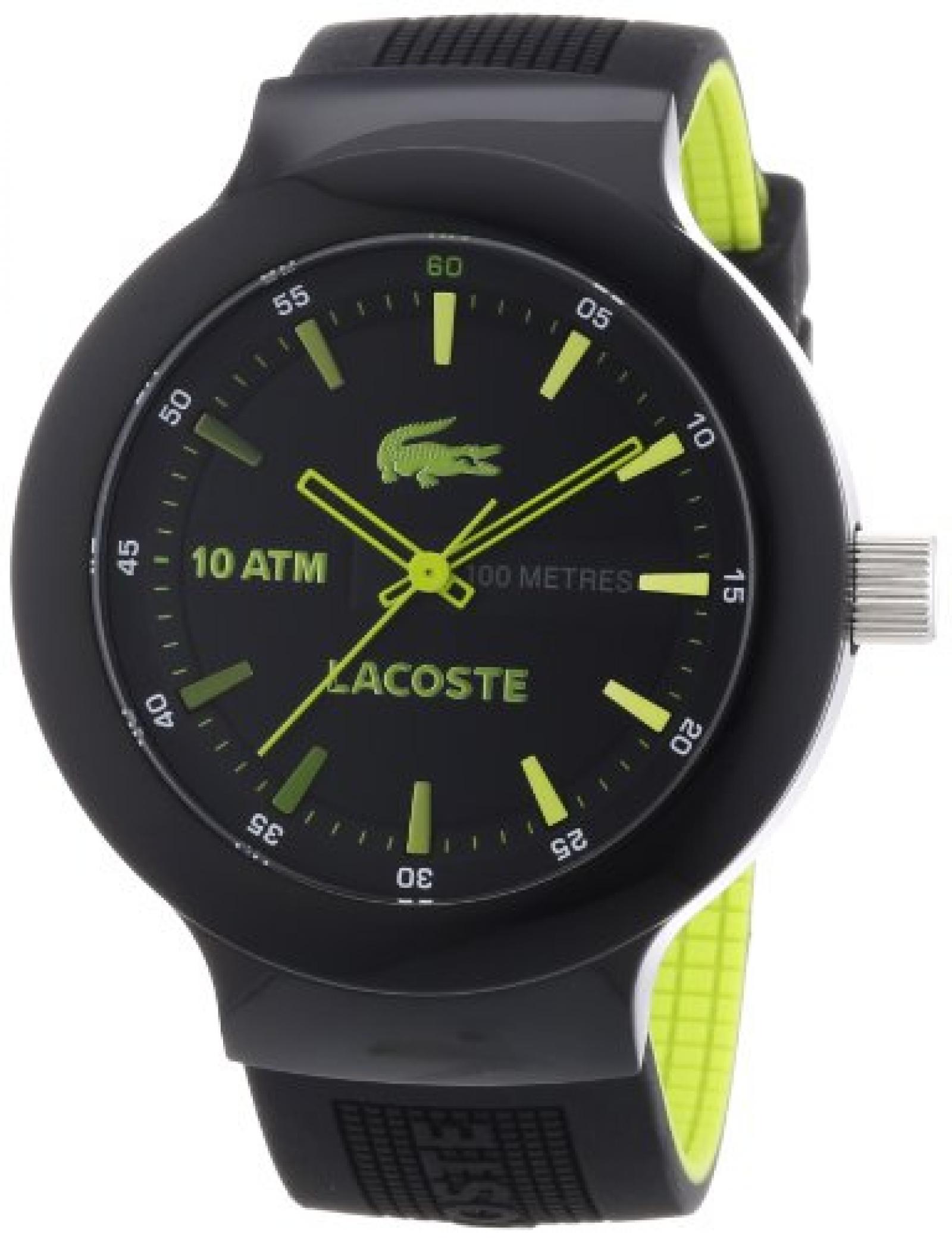 Lacoste Herren-Armbanduhr XL Analog Quarz Silikon 2010656 
