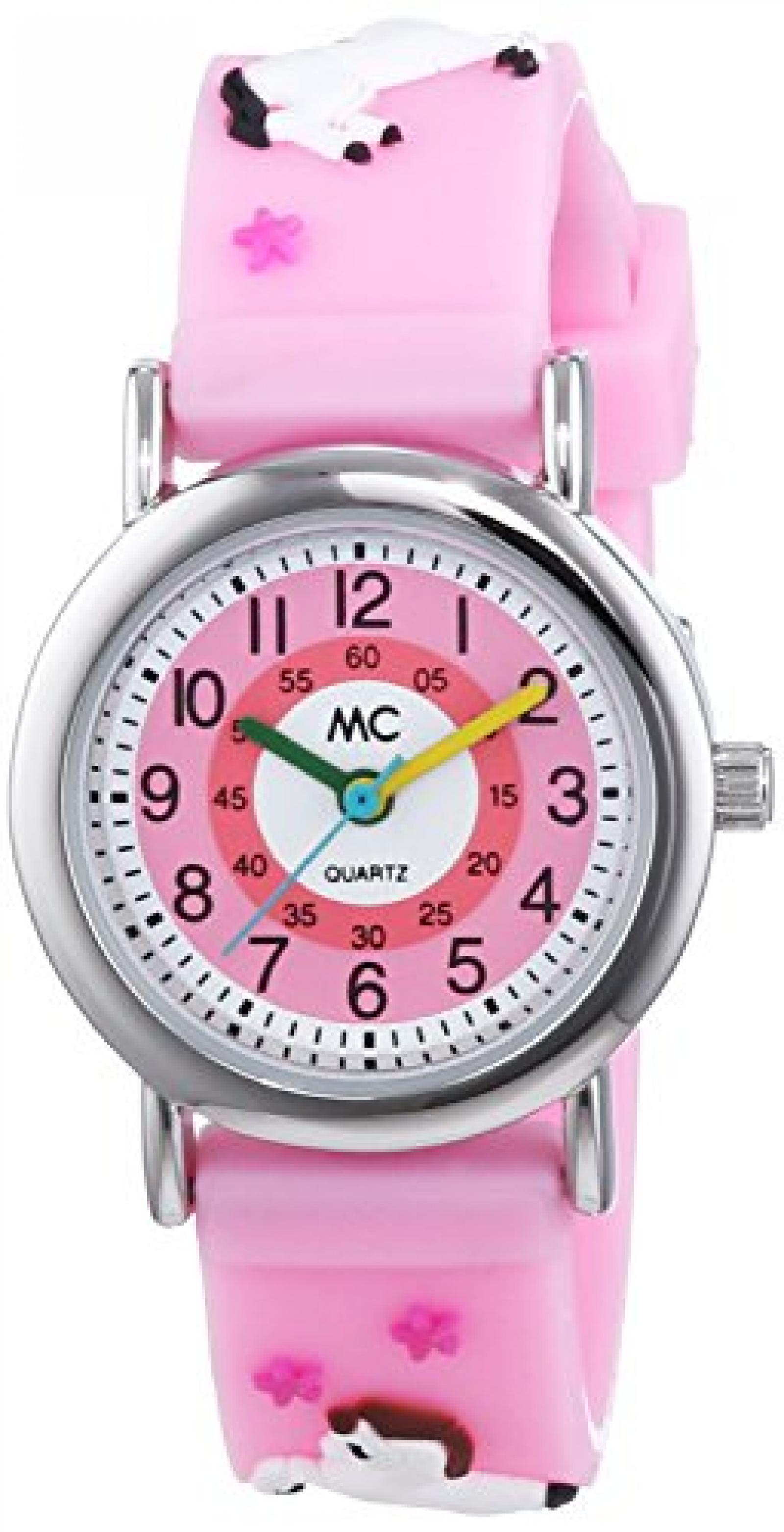 MC Timetrend Mädchen-Armbanduhr Pferd Lernuhr Quarz Plastik 50924 