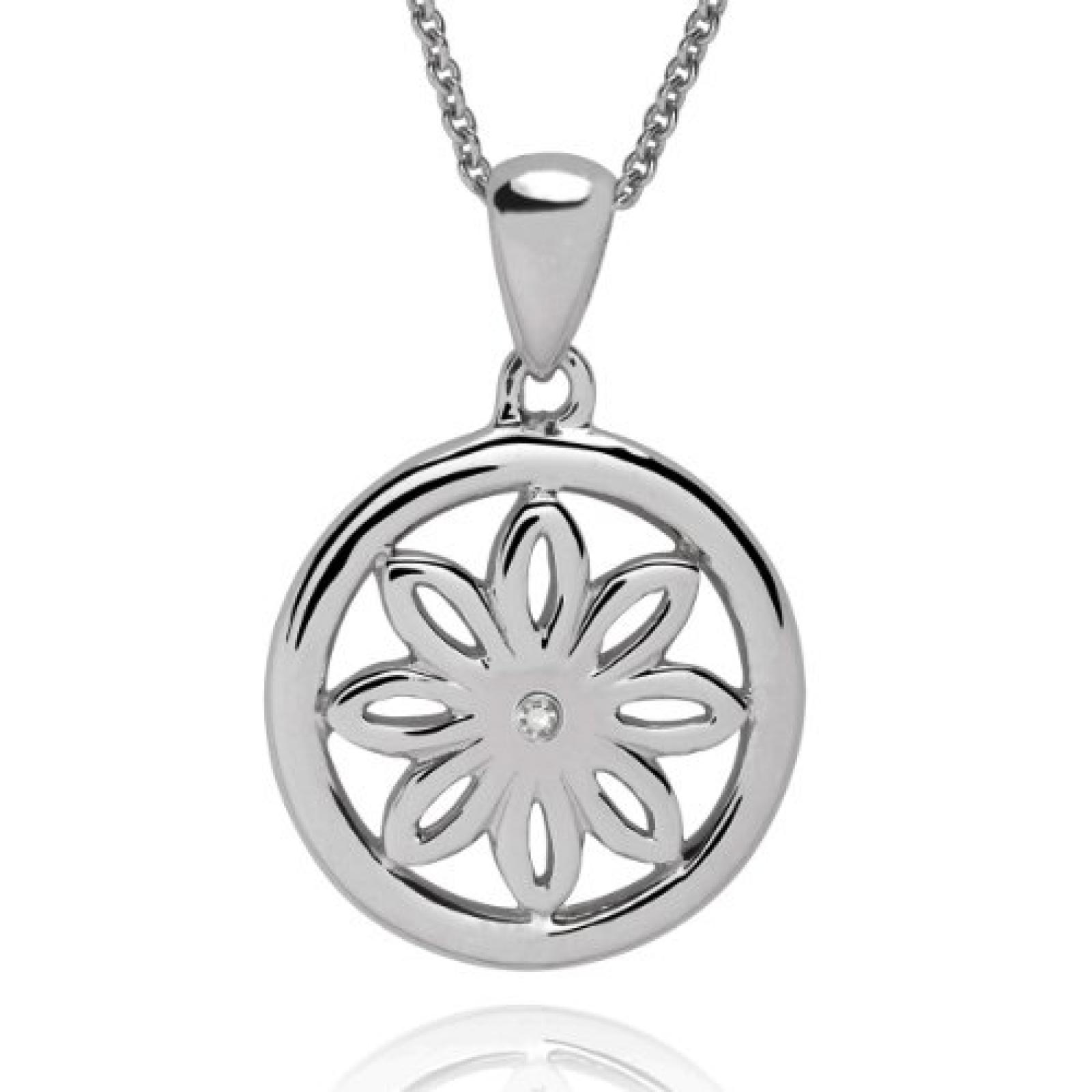 Rafaela Donata Damen-Anhänger Blume Diamond Collection 925 Sterling Silber Diamant (ohne Kette) 60250076 