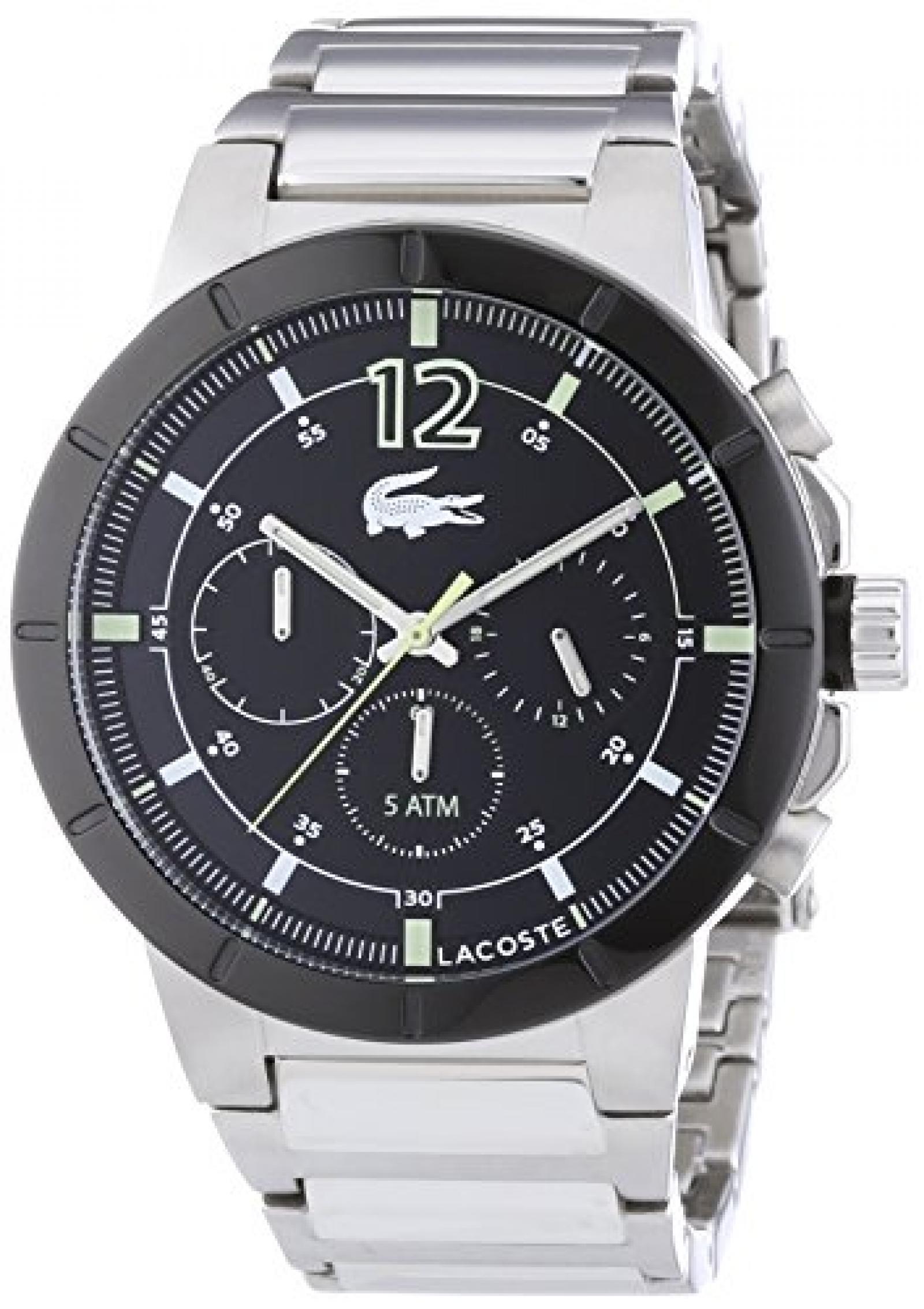 Lacoste Herren-Armbanduhr XL DARWIN Analog Quarz Edelstahl 2010744 