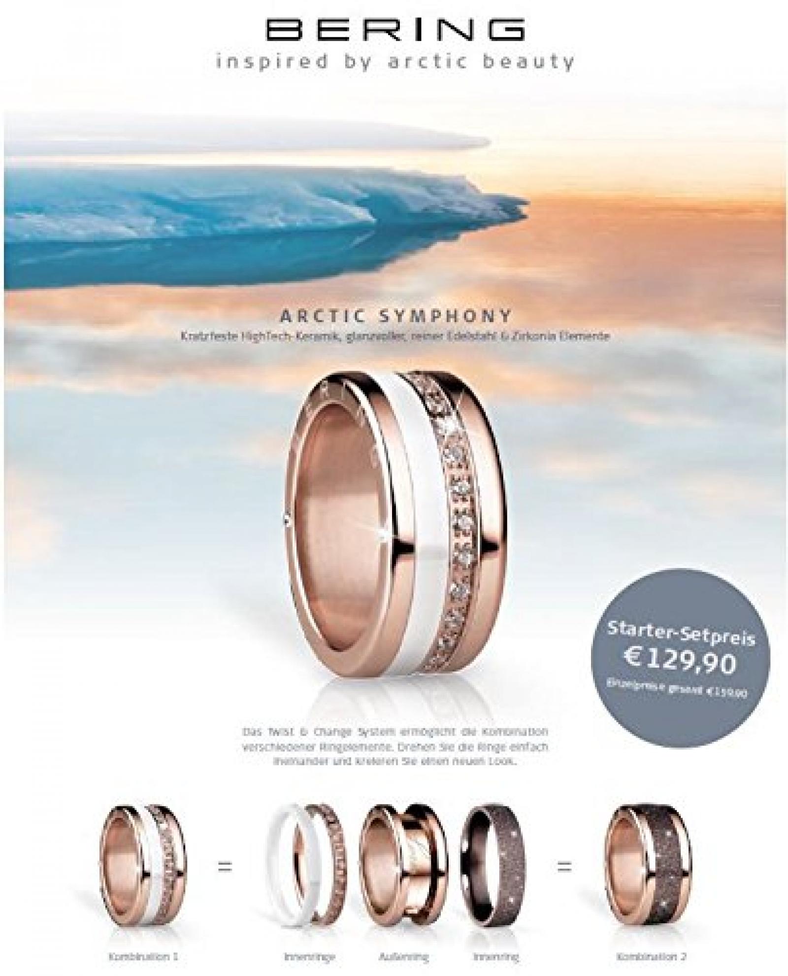 Bering Ring Arctic Symphony Collection GALA Starter Spar Set HighTech Keramic galaringset 5 