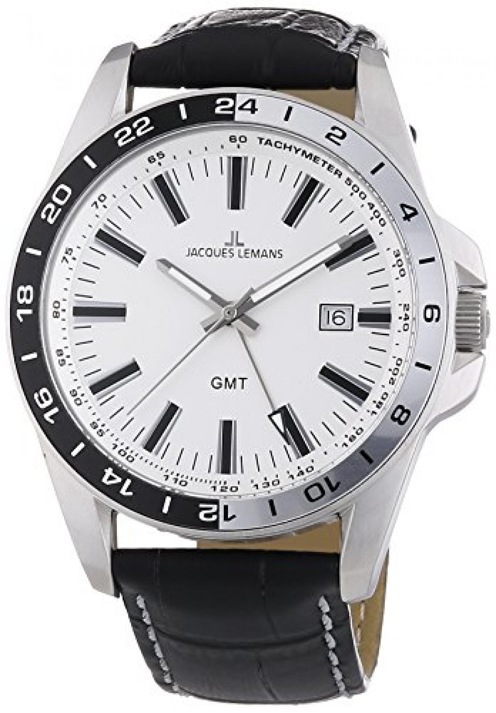 Jacques Lemans Herren-Armbanduhr XL Analog Quarz 1-1328B 