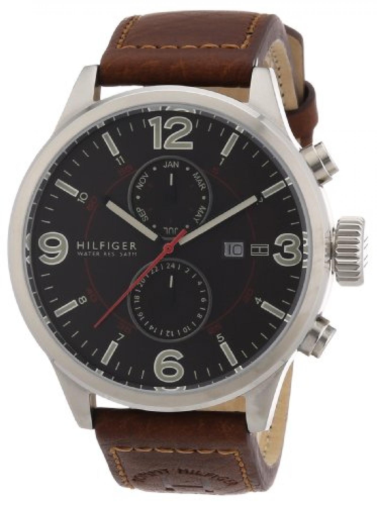 Tommy Hilfiger Watches Herren-Armbanduhr XL Analog Quarz Leder 1790892 