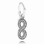 Pandora Damen-Charm Unendlichkeit 925 Silber Zirkonia weiß – 791351CZ B00LUQPK3U