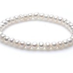 Silvity Pearls Silvity Perlenarmband Armband aus Echten Süßwasserperlen Farbe: weiß 5 mm 804208-20 B008MLS4VG