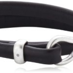 Pilgrim Jewelry Herren Armband Versilbert Leder Diamant Edge 42.0 cm weiß 461346592 B00FYS1M64