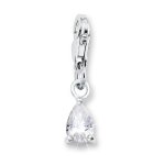 Amor Jewelry Damen-Charm Tropfen 925 Sterling Silber 389068 B00AAPRL2U