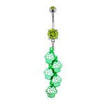 Metal Mafia Bauchnabelpiercing CHAINED GREEN CUPCAKES B00A1OR760