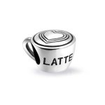 Bling Jewelry 925er Silber Herz Latte Art Coffee Cup Bead Pandora kompatibel B00F98RA1A