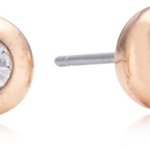 Pilgrim Jewelry Damen-Ohrstecker aus der Serie Classic roségold beschichtet weiß 0.6 cm 601314013 B00B5ADSUS