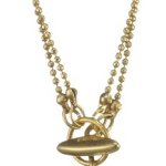 Pilgrim Damen-Halskette Charms vergoldet kristall 45 cm 40121-9006 B007PAAIIM