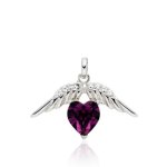 Rafaela Donata Glossy Collection Damen-Anh&auml;nger "Fl&uuml;gel" mit original Swarovski Elements Amethyst (ohne Kette)  60836047 B00BFQ7AEM
