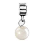 Pugster Damen-Charm Valero Silber Farbe Pearls Classic Collection Hochwertige Süßwasser-Zuchtperlen B004CJOUO2
