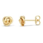 Miore Damen-Ohrstecker Knoten 375 Gelbgold 6 mm MA951E B007WT45XK