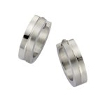 ZEEme Damen-Creolen glanz matt 385010016 B008MVGEJU