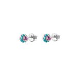 s.Oliver Kinder-Ohrstecker Swarovski 925 Silber rhodiniert rosa Kristall – 487245 B00JJ1G5BO