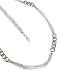 Kettenworld Damen-Halskette ohne Anhänger 925 Sterling Silber rhodiniert 316667 B00BN3G386
