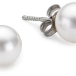 Pure Grey Damen-Ohrstecker Titan 2 Swarovski-Perlen 8 mm 11295 W B0019RBXT0