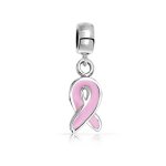 Bling Jewelry Silber Pink Ribbon Brustkrebs Bewusstsein Charm Bead Fits Pandora B00AB2Z63I