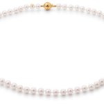 Adriana Eleganza Damen-Kette Akoya Zuchtperlen 585 Gelbgold Eleganza 42cm E4 B005SMKRA8