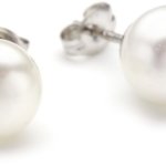 Valero Pearls Classic Collection Damen-Ohrstecker Hochwertige Süßwasser-Zuchtperlen in ca.  9 mm Button weiß 925 Sterling Silber       181160 B002OL2I8K