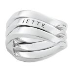 JETTE Silver Damen-Ring Verve 925er Silber (silber) B00K2TS1UU
