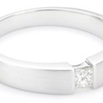 Bella Donna Damen-Ring 14 Karat Weißgold 1 Diamant Princ. Gr. 54  103613 B0061I5LSQ