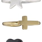 Pilgrim Jewelry Damen-Ring Messing Pilgrim Damen-Ring aus der Serie Faith hematite beschichtet  + metallmix,weiß  1.0 cm 141337004 B00ESBVHH2