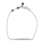 Miore 375 Weißgold Armband mit Brillanten 0,13ct und Quarz bei dem Verschluß MP9031B B004ZX7132