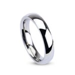 Coolbodyart Unisex Edelstahl Ring silber Klassischer Ehering hochglanz poliert 4mm Breite 13 Ringgrößen zur Auswahl verfügbare Ringgrößen 46 (14,4) – 69 (22) B00H4P7AS4