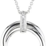 Viventy Damen-Kette mit Anhänger 925 Sterling Silber mit 6 Zirkonia in weiss 763722 B00F85QGQE