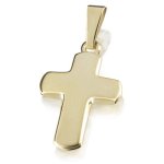 Goldmaid Unisex-Anh&auml;nger 8 Karat 333 Gelbgold Kreuz matt Kr A4807GG B00COZG4WC