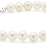 Valero Pearls Classic Collection Damen-Armband Hochwertige Süßwasser-Zuchtperlen in ca.  7 mm Oval weiß 925 Sterling Silber    21 cm   60201420 B004AG54C4